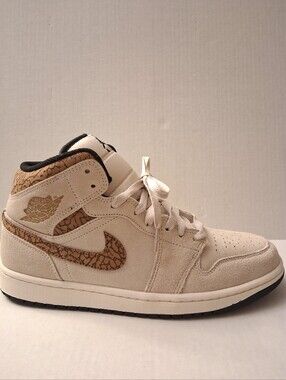 Nike Air Jordan Mid SE Brown Elephant Sneakers Sz 9.5